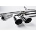 Milltek Sport Downpipe-back Non-resonated (louder). Polished OEM-Style Tips