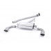 Milltek Sport Secondary Cat-back Exhaust Non-resonated (louder). Brushed Titanium Tips Toyota GT86 & Subaru BRZ